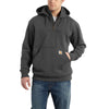 Carhartt Men's Carbon Heather Rain Defender Paxton Heavyweight Hooded Zip Mock Sweatshirt