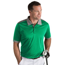 Slazenger Men's Dark Mint/Grey Heather Ultra Polo