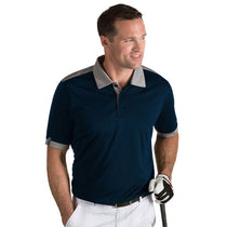 Slazenger Men's Navy/Grey Heather Ultra Polo