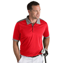 Slazenger Men's Dark Ruse/Grey Heather Ultra Polo
