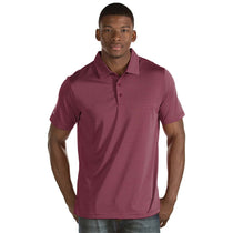 Antigua Men's Cabernet/White Quest Polo