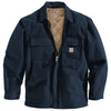 Carhartt Men's Dark Navy Flame-Resistant Duck Traditional Coat