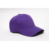 Pacific Headwear Purple Velcro Adjustable Brushed Twill Cap