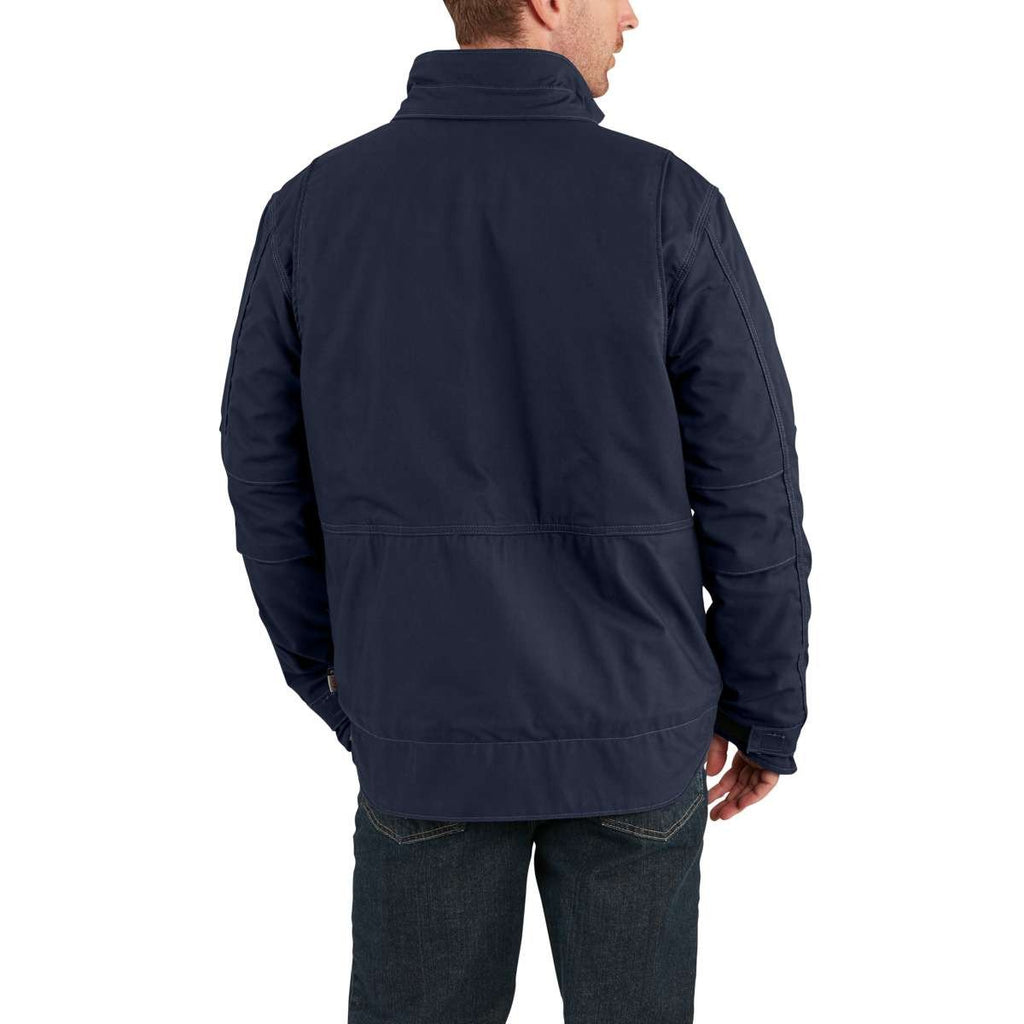 Carhartt Men's Dark Navy FR Full Swing Quick Duck Coat