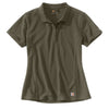 Carhartt Women's Moss Contractors Short Sleeve Work Polo