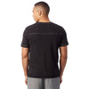 Alternative Apparel Men's Black Heavy Wash Football T-Shirt