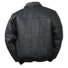 Burk's Bay Men's Black A-1 Cowhide Bomber Jacket