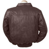 Burk's Bay Men's Brown A-1 Cowhide Bomber Jacket