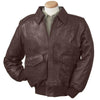 Burk's Bay Men's Brown A-1 Cowhide Bomber Jacket