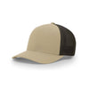 Richardson Khaki/Coffee Mesh Back Split Trucker R-Flex Hat