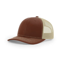 Richardson Brown/Khaki Mesh Back Split Trucker Hat