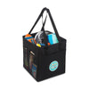 Gemline Black Colbie Collapsible Cotton Tote