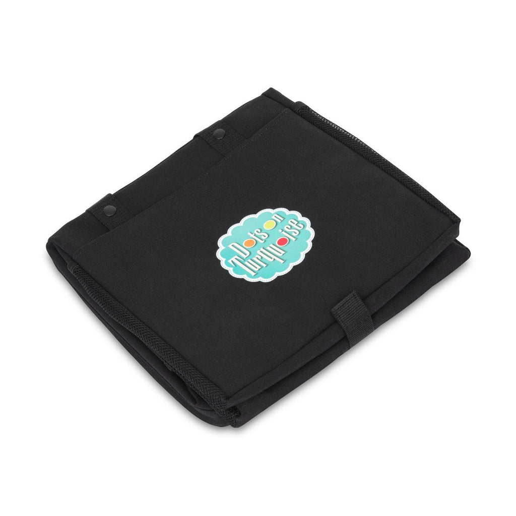 Gemline Black Colbie Collapsible Cotton Tote