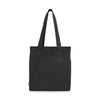 Gemline Black Colbie Collapsible Cotton Tote