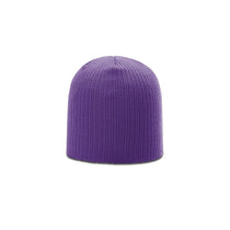 Richardson Purple Rib Knit Beanie
