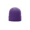 Richardson Purple Rib Knit Beanie with Cuff