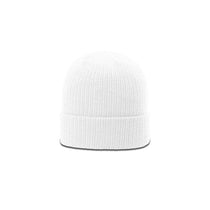 Richardson White Rib Knit Beanie with Cuff