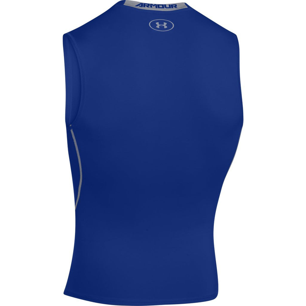 Under Armour Men's Royal HeatGear Armour Sleeveless Compression Shirt
