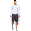 Under Armour Men's White HeatGear Armour L/S Compression Shirt