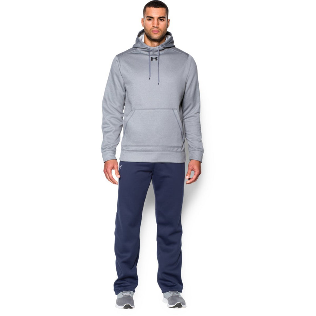 Under Armour Men's Grey Heather Storm Armour Fleece Hoodie