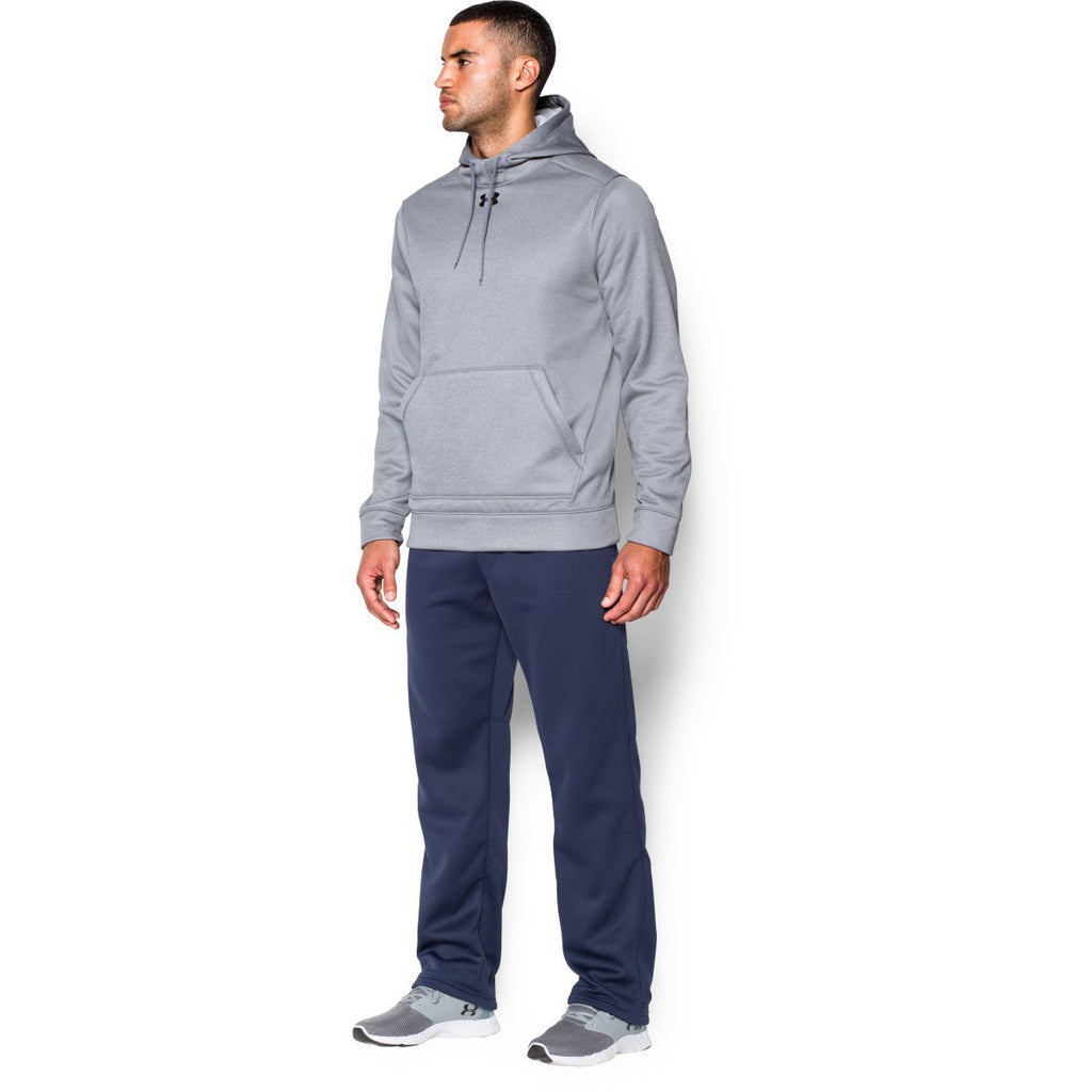 Under Armour Men's Grey Heather Storm Armour Fleece Hoodie