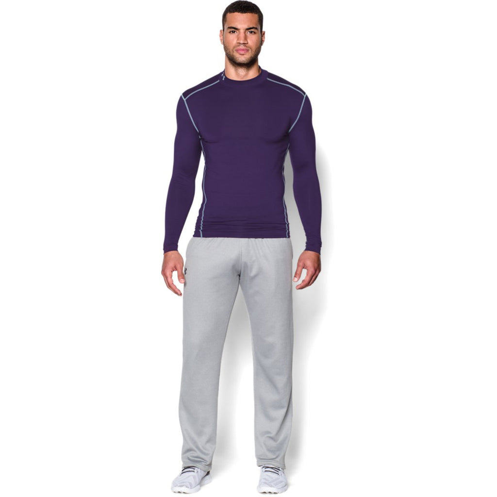 Under Armour Men's Purple ColdGear Armour Compression Mock