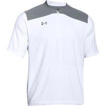 Under Armour Men's White Triumph Cage Jacket Short Sleeve
