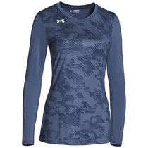 Under Armour Women's Midnight Navy Ultimate Spike Print Long Sleeve Jersey