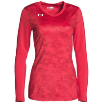 Under Armour Women's Red Ultimate Spike Print Long Sleeve Jersey