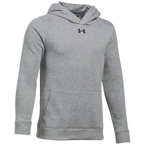 Under Armour Boy's True Grey Heather Hustle Fleece Hoodie