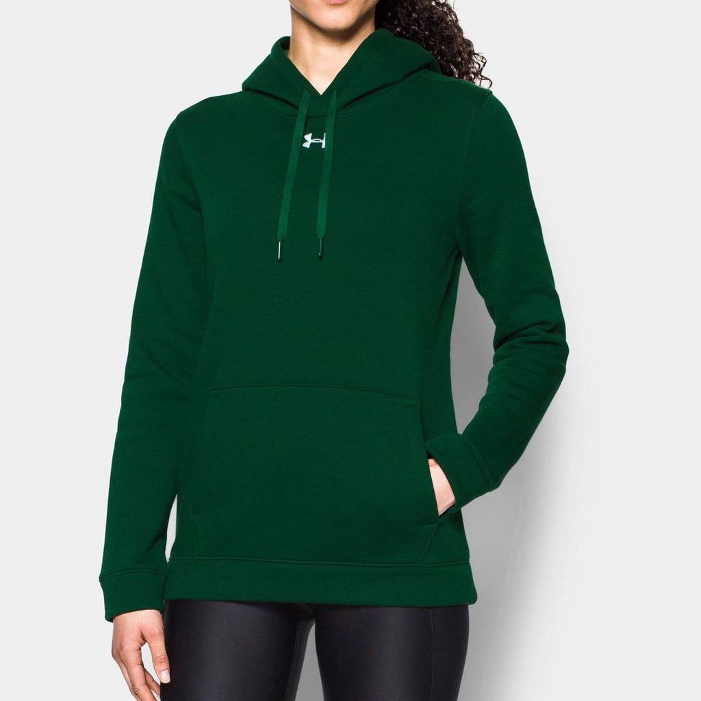 Under Armour Women's Green Hustle Fleece Hoody