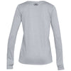 Under Armour Women's True Grey Heather Locker Tee Long Sleeve 2.0