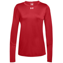 Under Armour Women's Red Locker Tee Long Sleeve 2.0
