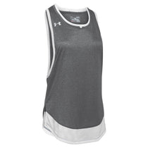Under Armour Women's Black Light Heather Muscle Locker Tee