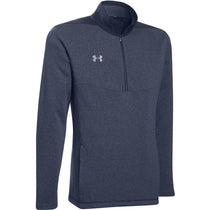 Under Armour Men's Midnight Navy Light Heather Peak Performance Fleece Quarter Zip