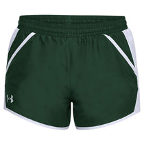 Under Armour Women's Forest Green Team Fly By Shorts
