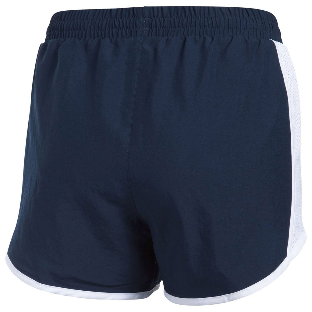 Under Armour Women's Midnight Navy Team Fly By Shorts