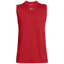 Under Armour Men's Red Sleeveless Locker Tee