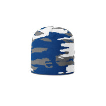 Richardson Royal/Charcoal Jacquard Camo Beanie