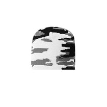 Richardson White/Charcoal Jacquard Camo Beanie