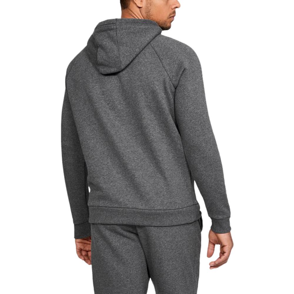 Under Armour Men's Charcoal Light Heather Rival Fleece Pullover Hoodie