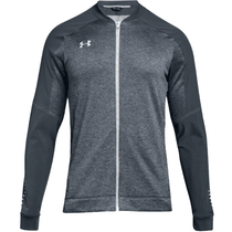 Under Armour Men's Stealth Grey Qualifier Hybrid Warm-Up Jacket