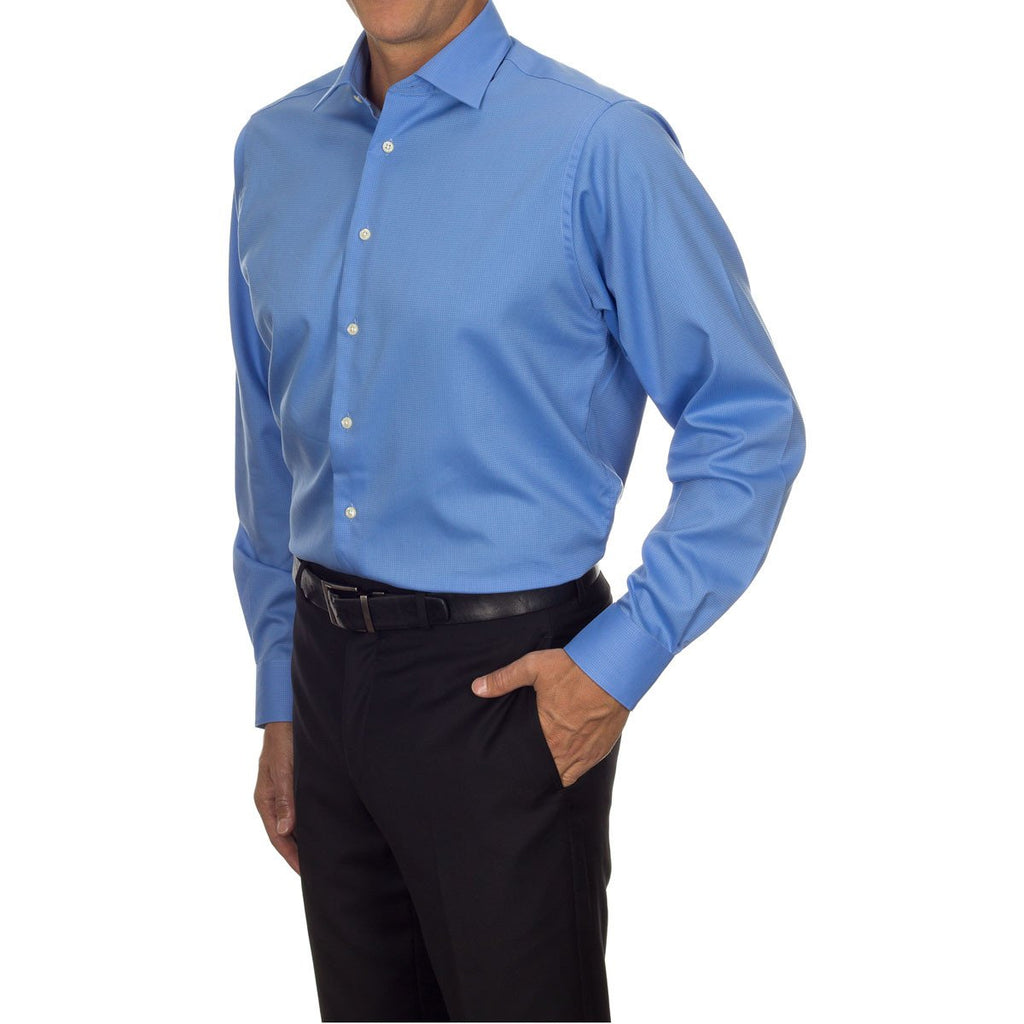 Calvin Klein Men's Blue Pearl Non Iron Dobby