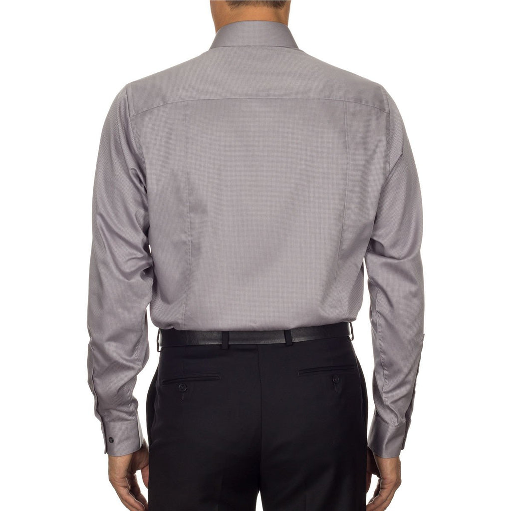 Calvin Klein Men's Ice Grey Non Iron Dobby