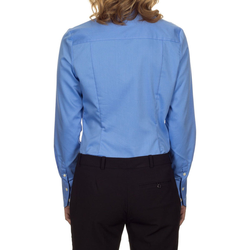 Calvin Klein Women's Blue Pearl Non Iron Dobby