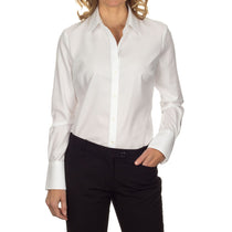Calvin Klein Women's White Non Iron Dobby