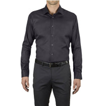 Calvin Klein Men's Carbon Non Iron Micro Pincord