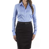Calvin Klein Women's Blue Non Iron Micro Pincord
