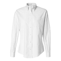 Van Heusen Women's White Long Sleeve Oxford Shirt-Alpha Sized