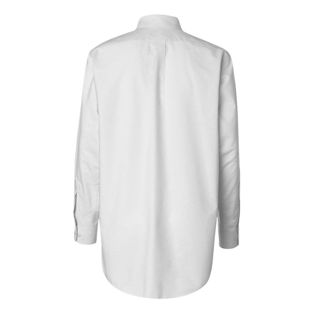 Van Heusen Men's White Long Sleeve Regular Fit Pinpoint Shirt-Alpha Sized
